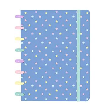 Imagem de Caderno Disco IsCool Inteligente A5 Candy Estrelas Azul