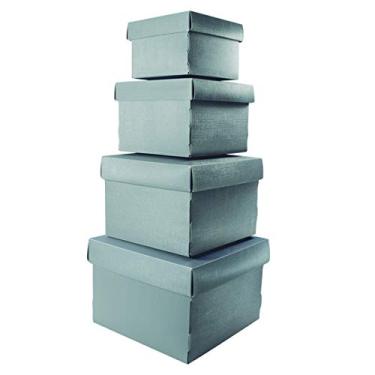 Imagem de Mini Caixas Organizadoras Grafite, Kit com Peças, PROTÊA, 2230.G1.0006