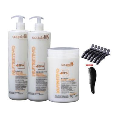 Imagem de Kit Spa Nutritivo Quinoa Proteínas Shampoo + Condicionador 2X1l + Másc