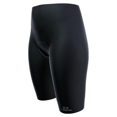Imagem de Bermuda de Ciclismo Feminina Cós Alto Márcio May Comfort Preta - Gel