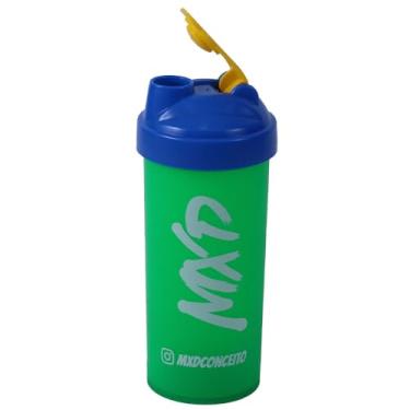 Imagem de Coqueteleira Shakeira Shaker MXD Conceito Academia Treino Hidratação Clássica Peneira 700ML (Verde/Azul)
