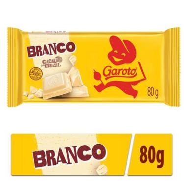 Imagem de Barra De Chocolate Branco Garoto 80G
