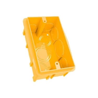 Imagem de Caixa de luz Embutir Plástica Durin - 4x2 - Amarela