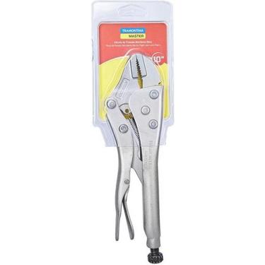 Imagem de Alicate pressao mordente curvo 10" tramontina, 10"