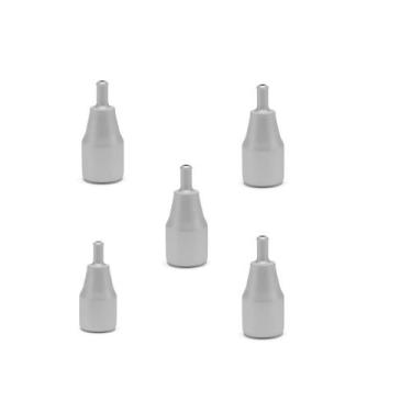 Imagem de Kit 5 Sapatas fixas para Cadeira Cinza - Plaxmetal