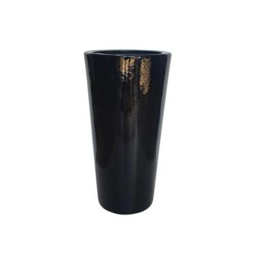 Imagem de Vaso de Fibra Vidro Cachepot 54x28cm Preto - BELI HOUSE
