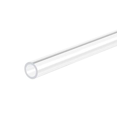 Imagem de DMiotech Tubo de acrílico transparente de 1,2 cm x 5/20.3 cm x 50.8 cm Tubo de plástico rígido para tubo de água de aquário, sistema de resfriamento de água, encanamento