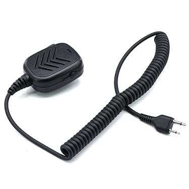 Imagem de SHAWOROCE Microfone de substituição CB para rádio portátil de lapela de ombro Uniden 044 040 PRO401HH Yaesu FT-50 FT-40 FT-11 FT-10 Vertex VX200 VX310 VX500 Maxon P210 Icom IC-V82 IC-V8 IC-4088a