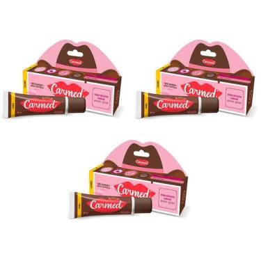 Imagem de Kit 3x Carmed Hidratante Labial Efeito Gloss Linha Doces Ana Castela B