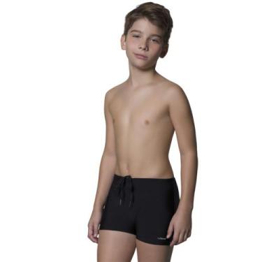 Imagem de Sunga Boxer Selene Básica Infantil, Preto, 4