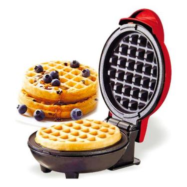 Imagem de Máquina De Fazer Waffle Grill Panqueca Elétrica Lançamento - BDM, Verm