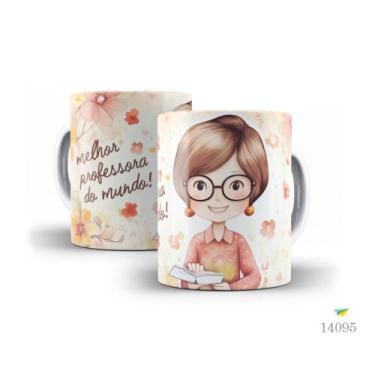 Imagem de Caneca dia dos professores floral 08 - LiveSub