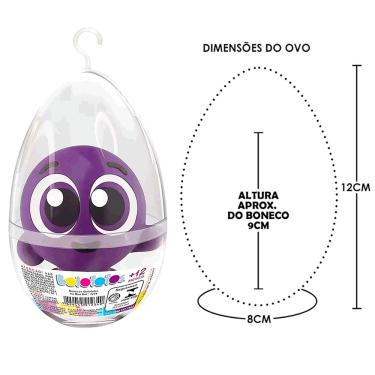 Imagem de Boneco Turma dos Bolofofos Pow no Ovo de Páscoa 12cm Lider