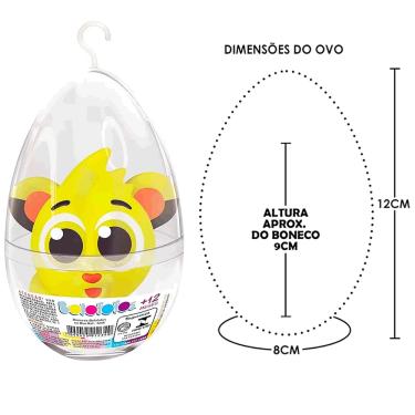 Imagem de Boneco Turma dos Bolofofos Rick no Ovo de Páscoa 12cm Lider