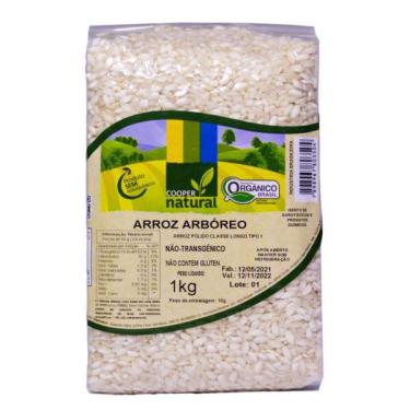 Imagem de Arroz Arbóreo Polido Orgânico Coopernatural 1Kg