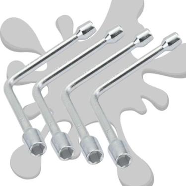 Imagem de Jogo de 4 Chave Biela Longa 09m 14m 15m 16m Oficina Mecânica - STORE S