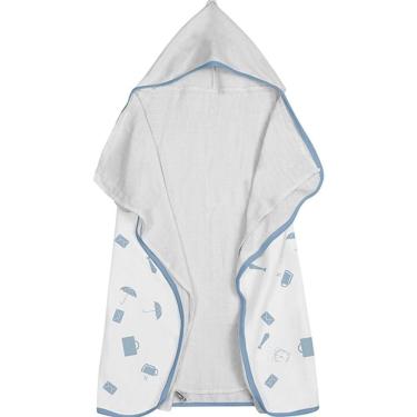 Imagem de Toalha Baby C- Capuz Tecebem Estampada C- Fralda Greg Branco