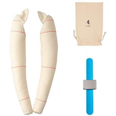 Imagem de lavandeform Manequim De Vestido Meia Escala 1/2 Com Braços Macios Para Costura, Tecido Algodão Feminino 1:2 Totalmente Fixável (Tamanho Não Adulto 30 Cm), Braço Manga Comprida, Drapeado, 1 Par (1:2)