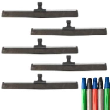 Imagem de Rodo de Limpeza com Cabo, 40 cm, Conjunto com 5 Unidades