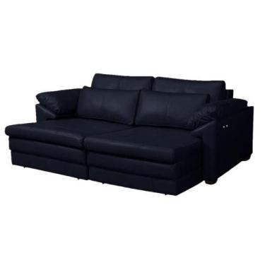 Imagem de Sofá Decorativo Sala de Estar Marselha Retrátil Elétrico 4 Lugares 250