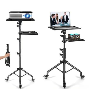 Imagem de Suporte Projetor Portátil com Tripé Ajustável para Laptop e Notebook