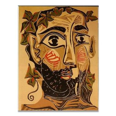 Imagem de Murais de homem barbudo Diego Rivera – Arte do realismo socialista mexicano, muralista do século 263, coleção clássica do museu de Nova York para decoração de casa 40 x 48 cm