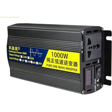 Imagem de Inversor De Onda Senoidal Pura 500w / 1000w Dc 48v Ac 220v Conversor Inversor De Energia Do Carro Com Led Para Viagens, Camping