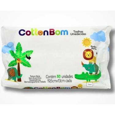 Imagem de Toalhas Umedecidas Cotton Bom - 50 Unidades - CottonBom