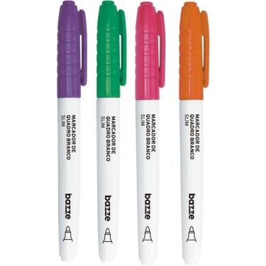 Imagem de Pincel Quadro Branco Bazze Ponta Redonda 4 Cores - Summit