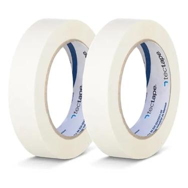 Imagem de Kit 2 Fita Crepe Uso Geral Pintura 18Mmx50M Bege
