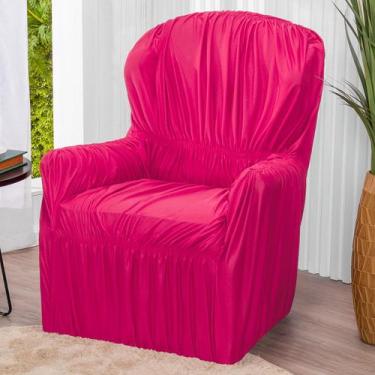 Imagem de Capa Para Poltrona 1 Lugar Elasticada Lisa - Lenharo Enxovais, Pink