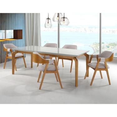 Imagem de Mesa De Jantar Sofia Tampo Vidro 1,80x1,00 1,80x1,00