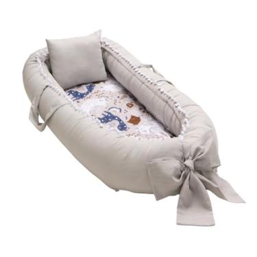 Imagem de Ninho Redutor de Berço Para Bebê com Travesseiro Menina Menino (Mundo Pet)