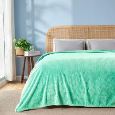 Imagem de Cobertor NEWCOSPLAY Super Soft Aqua Flannel Fleece King