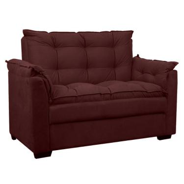 Imagem de Sofá 2 Lugares Confortável Pequeno 140cm Small Herrero Marsala