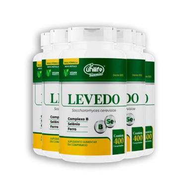 Imagem de Kit 5 Levedo de Cerveja Complexo B, Selenio e Ferro Unilife