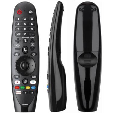 Imagem de Controle remoto de substituição para LG Smart TV Magic Remote, para LG TV RemoteControl AKB75855501 [sem função de voz sem ponteiro], controle remoto universal para modelos LGTV OLED, UHD, QNED