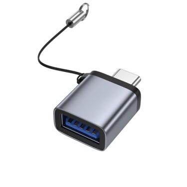 Imagem de Adaptador USB C, USB 3.2 Gen 2 10Gbps, macho para fêmea, compatível com iPhone 15 Pro/Samsung/MacBook Pro/Air/iPad Pro, Thunderbolt 4/3 e mais dispositivos tipo C