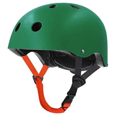 Imagem de Skateboard Helmet Impact Resistance Ventilation Multi-Sport for Youth & Adults (Dark Green,Small)