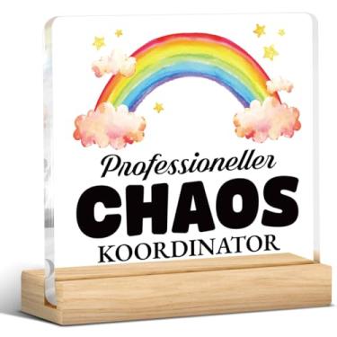 Imagem de Chaos Coordinator Gifts for Coworkers, Thank You Appreciation Gifts for Boss Leader Teacher Mentor, Professional Chaos Coordinator Acrylic Sign Plate