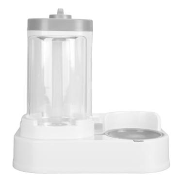 Imagem de Generic Alimentador Automático de água para Gatos, Material PP Fácil de Limpar 2 Em 1 Dispensador de água para Alimentos para Animais de Estimação para Cães (Cinza)