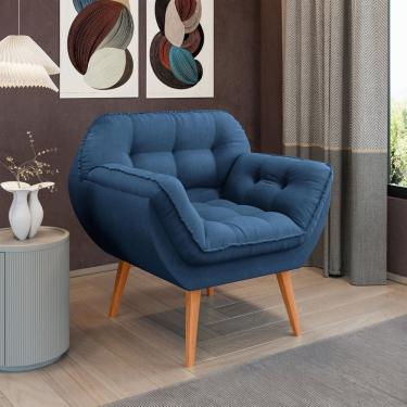 Imagem de Poltrona para Sala de Estar Pés Trapézio Miami Lux