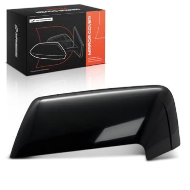 Imagem de A-Premium Tampa do espelho retrovisor do lado do motorista - compatível com Ford Expedition 2007-2017 e Lincoln Navigator 2007-2014 - Preto liso