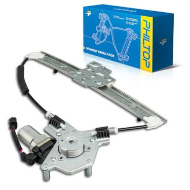 Imagem de PHILTOP Regulador de vidro elétrico traseiro esquerdo do lado do motorista 751-712 com motor compatível com Ford Escape 2008-2012, Mercury Mariner 2008-2011, Mazda Tribute 2008-2011