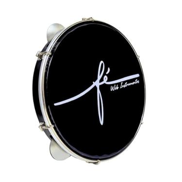 Imagem de Pandeiro Pele Preta Fé Web Instrumentos Profissional (PRETO)