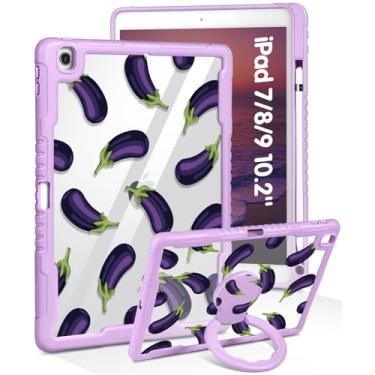 Imagem de Uppuppy Capa para iPad 9ª/8ª/7ª geração, para iPad Air 3/Pro 10.5 2017 – Meninas fofas com suporte para lápis e suporte, design engraçado exclusivo para iPad 9/8/7 Gen, Air3, Pro 10,5 polegadas