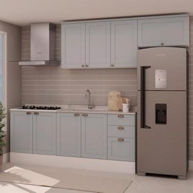 Imagem de Armário de Cozinha Genialflex Iluminata 4 Peças Branco Fendi