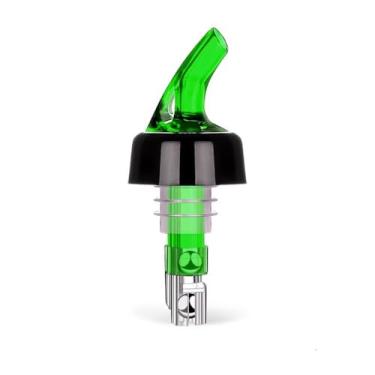 Imagem de Dispensador de bebidas Measure Pourer Drinks Wine Cocktail Beverages, bico de dosador automático de garrafa, bebida rápida, utensílios de bar para coquetéis ideais 28.3 g/30ml verde 2 pacotes