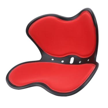 Imagem de TOPINCN Cadeira de Apoio Lombar, Almofada de Apoio de Cintura Em Formato de Pétala, Cadeira de Escritório Respirável Com Material Plástico de Algodão para Uso Escolar Em Escritório (Vermelho)