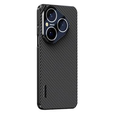 Imagem de LTLMYDAM Capa fina para Huawei Pura 80 Ultra/80 Pro/80Pro+/80, capa fina de fibra de carbono resistente a impactos, preta, 80 Pro+